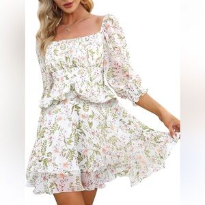 Floral Ruffle Dress size XL